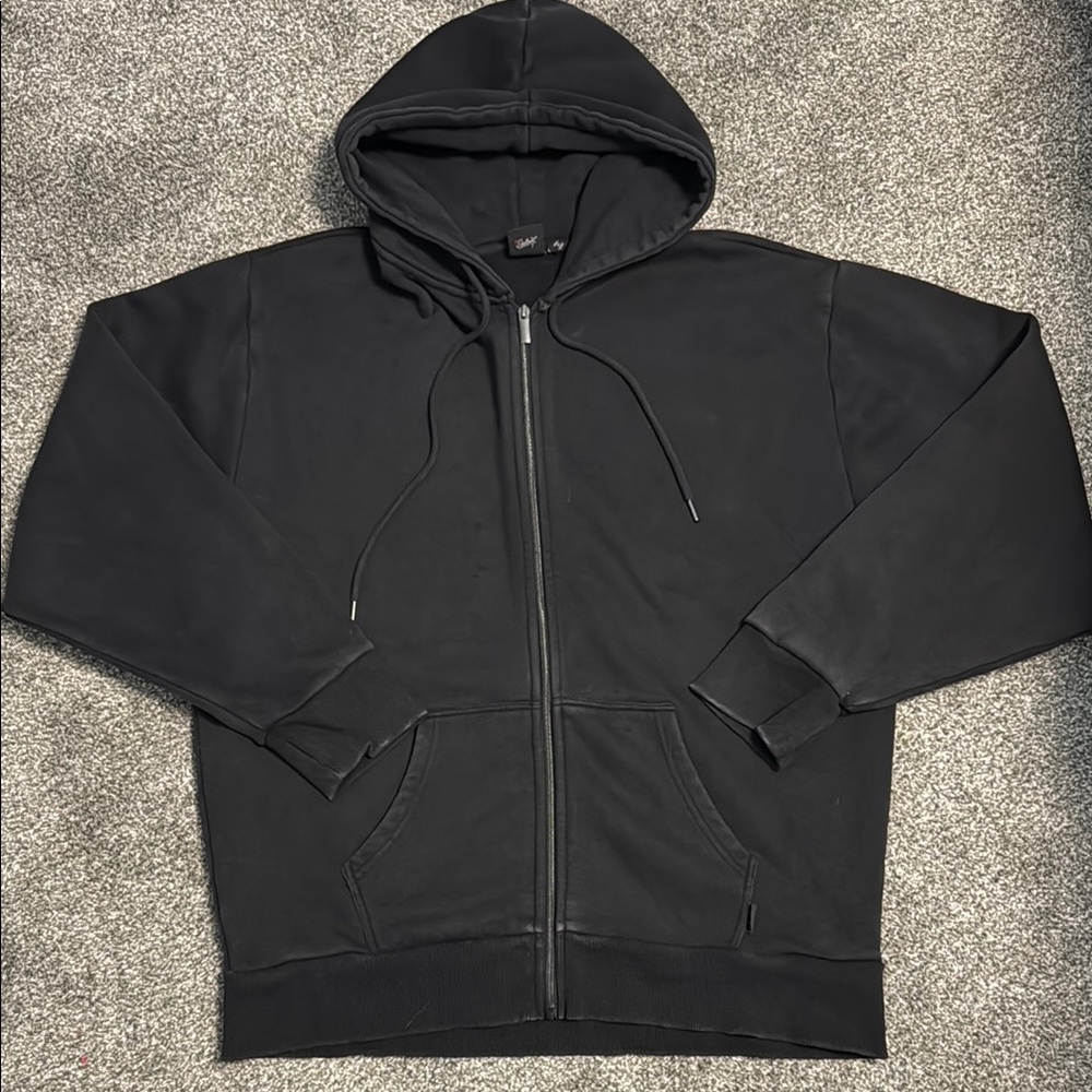 Girrlscout Unisex OG Black Zip-Up Hoodie w/ Thumbholes Black XL